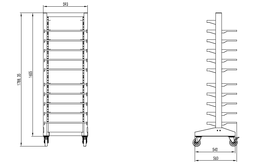 10 20Level 3002A rack